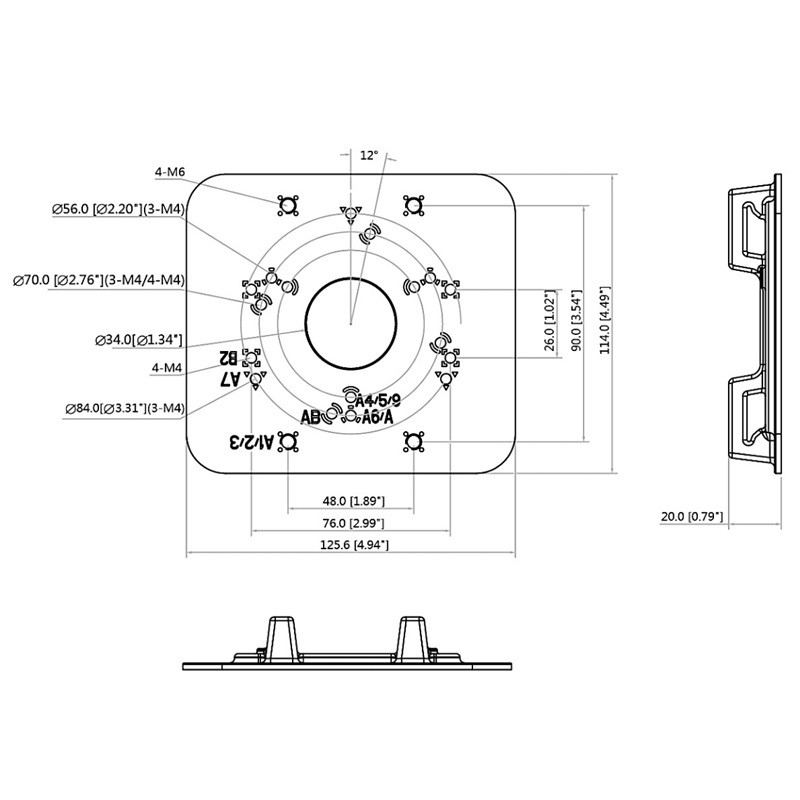 Urvolax Ur11x Soporte De Montaje Para Cámara De Tablero De E