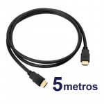 CABLE HDMI MACHO 5MT NEGRO V1.4